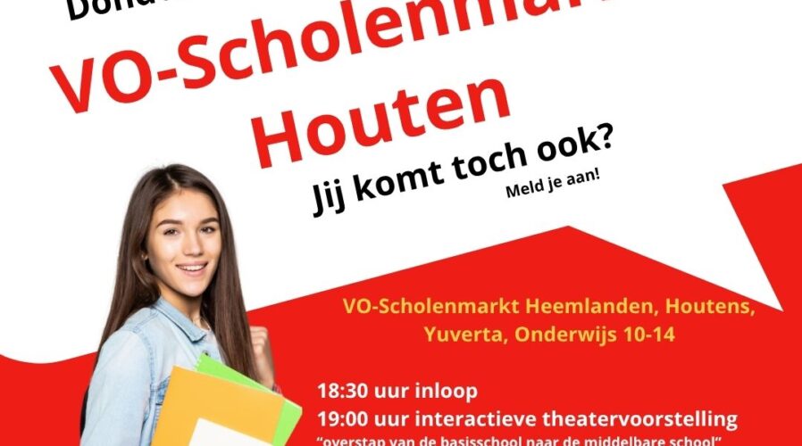 VO-scholenmarkt Houten keert terug: ontdek alle middelbare scholen op één avond
