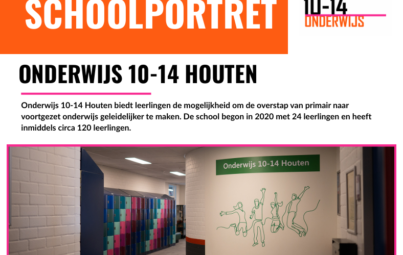 Schoolportret 10-14 onderwijs Houten