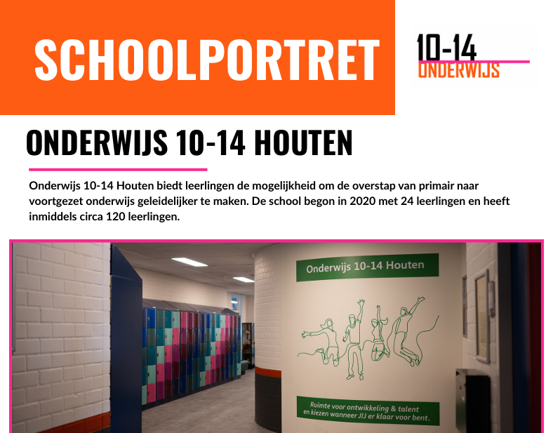 Schoolportret 10-14 onderwijs Houten